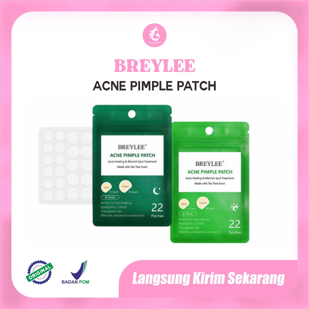 BREYLEE Acne Pimple Patch Day|Night - Penghilang &amp; Stiker Jerawat