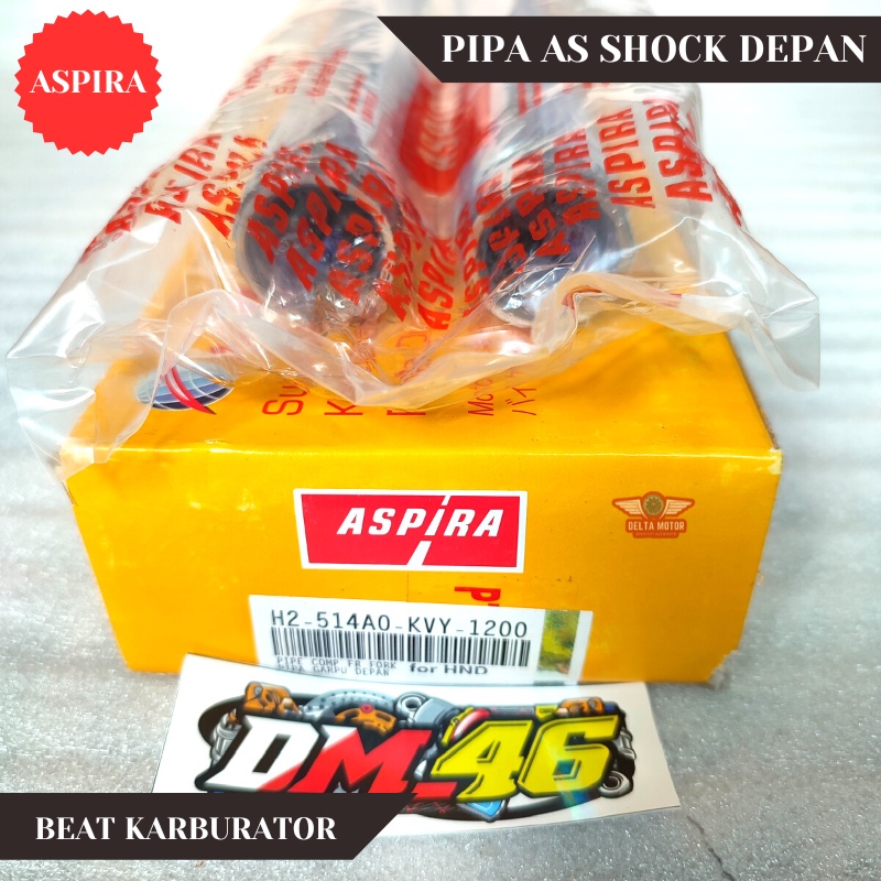 Garpu Pipa As Shock Depan Sepasang KVY Aspira Beat Karbu Scoopy Spacy Lama