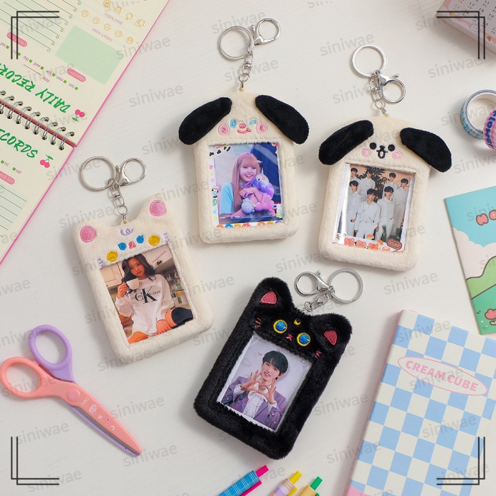 Photocard Holder Boneka Gantungan Kunci PC Card Holder Doll Ganci Bulu