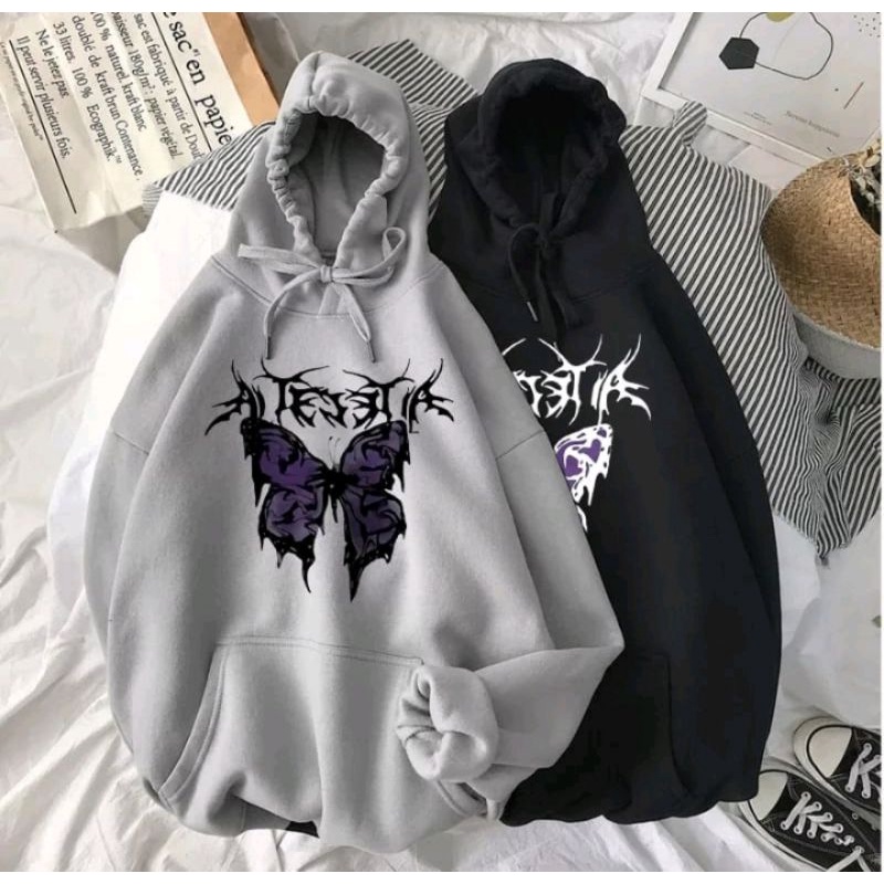 Swetear butterfly hoodie y2k