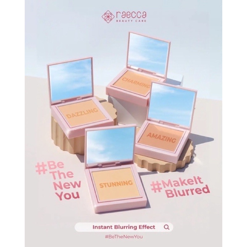 ⭐BAGUS⭐ RAECCA Instant Blurring Effect Powder | Compact Powder | Bedak Padat