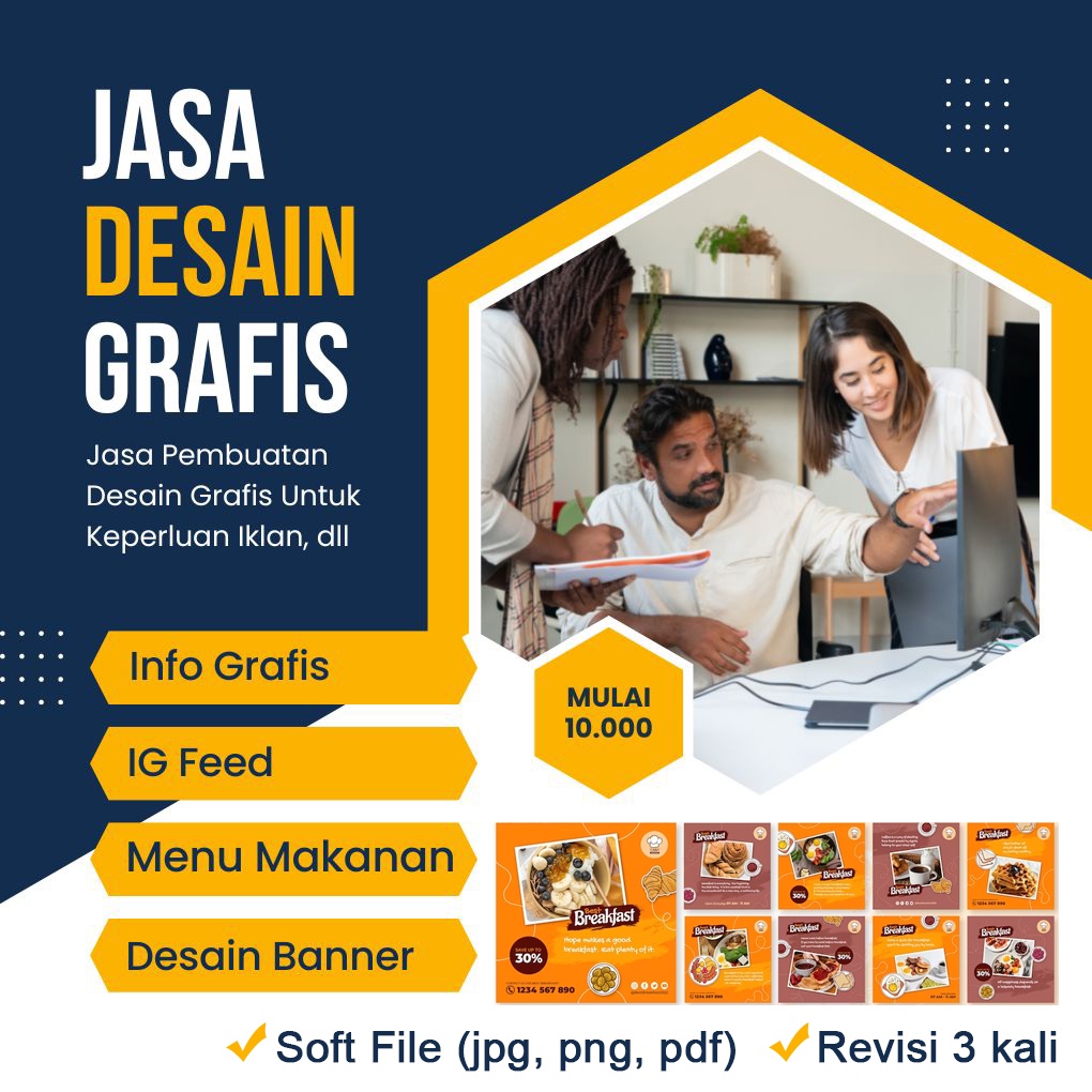 Jasa Desain Grafis | Jasa Pembuatan Iklan di Sosmed | Jasa Pembuatan IG Feed | Jasa Pembuatan Desain