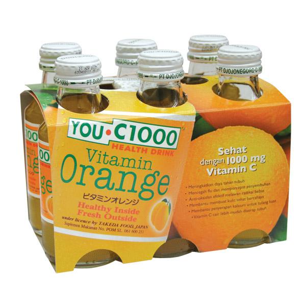 YOU C 1000 ORANGE 140 ML BANDED 6