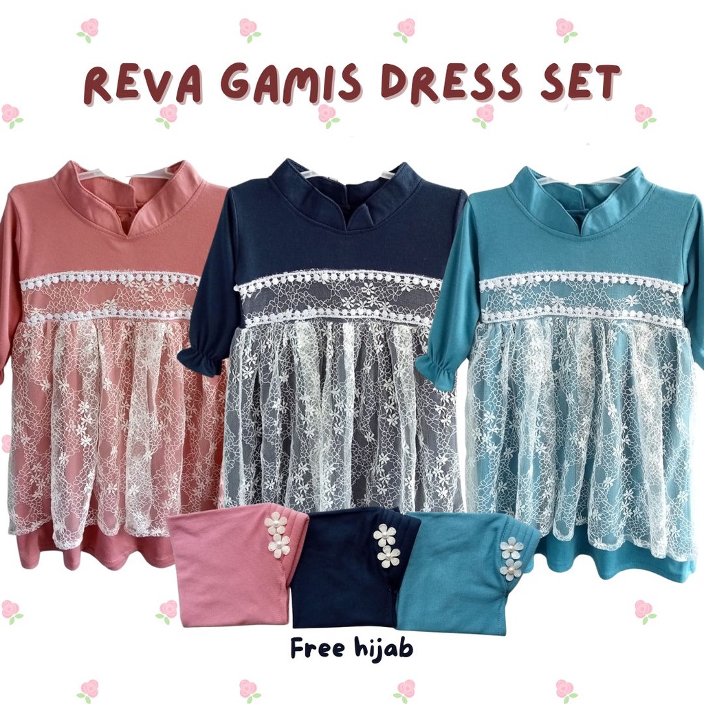 GROSIR REVA GAMIS  DRESS SET