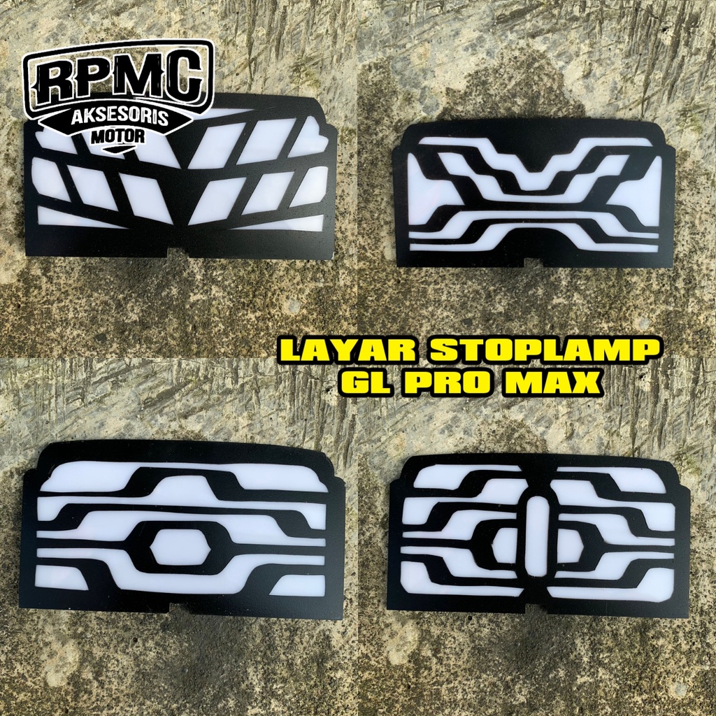 LAYAR MIKA DALAM STOPLAMP LED GL PRO MAX AKRILIK LAMPU BELAKANG STOP GL SERIES BOTAK AKSESORIS CB GL