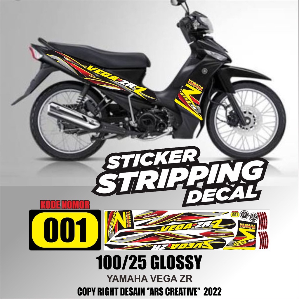 decal variasi yamaha vega zr / striping variasi vega zr