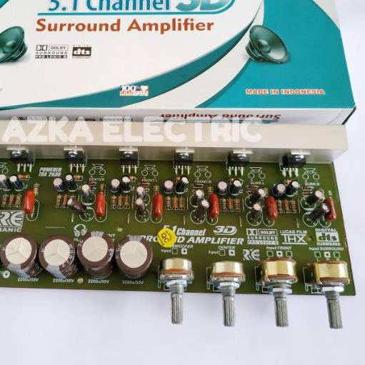 ✺ Kit Power Amplifier Aktif 5.1 Surround 3D ◘
