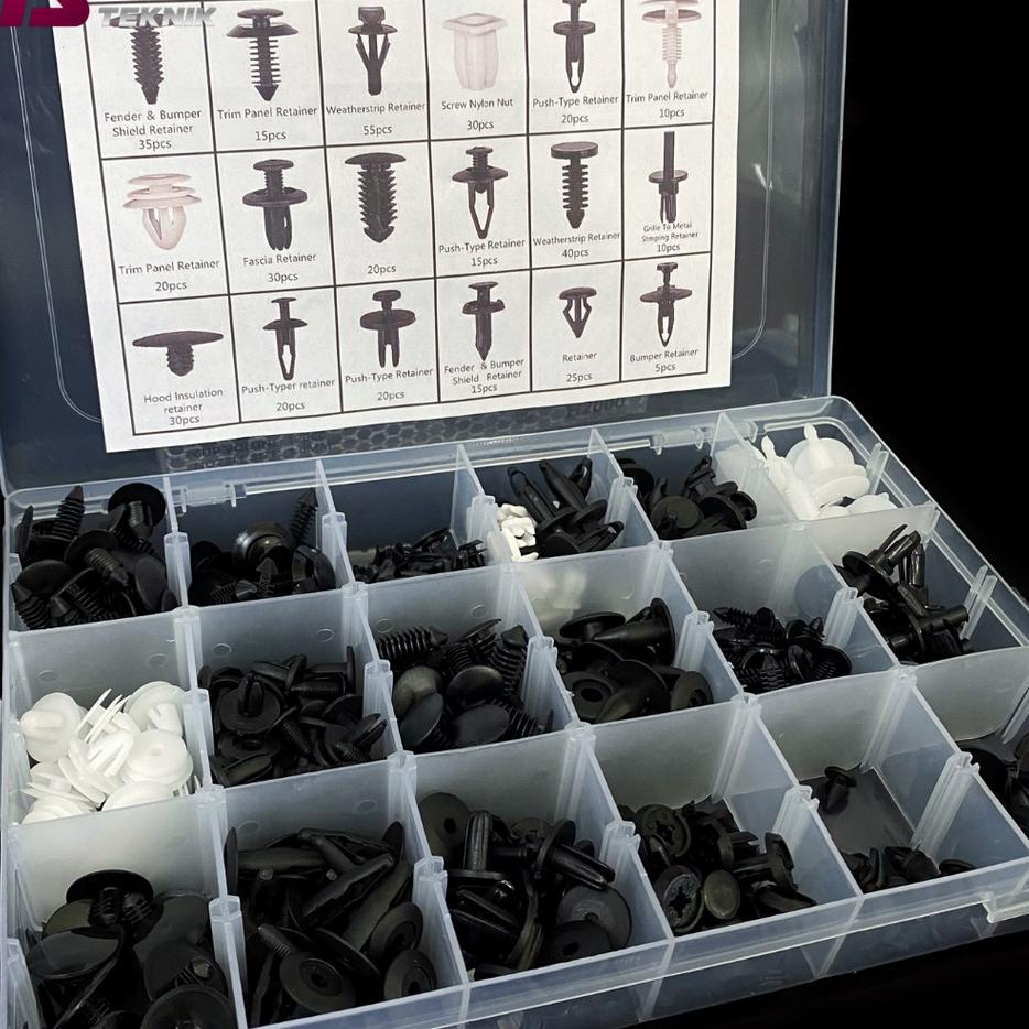 murah Baut Rivet Mobil Motor Universal Set isi  / Rivet Bolt set belkang