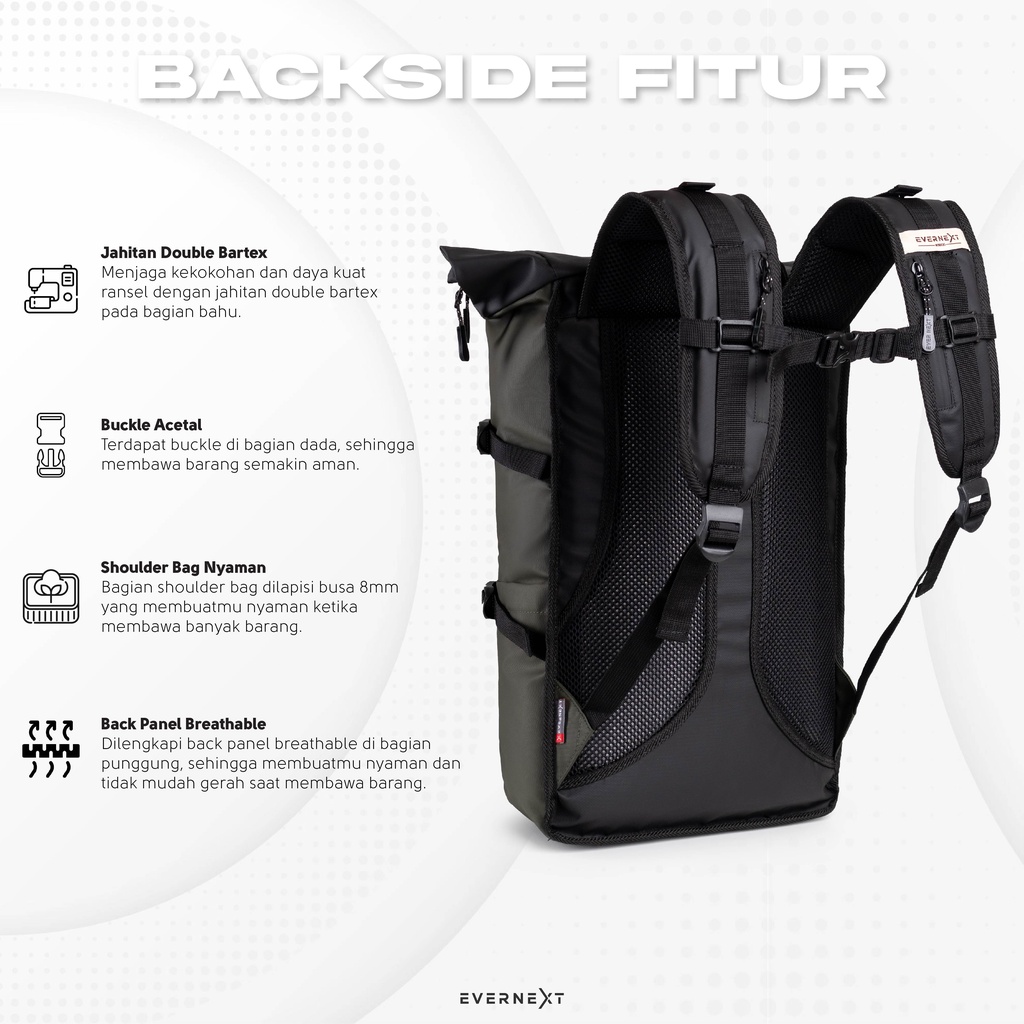 Backpack Punggung Travelling Pulkam Kapasitas Besar Tas Ransel Punggung Outdoor Hiking Kuliah Kerja Jalan