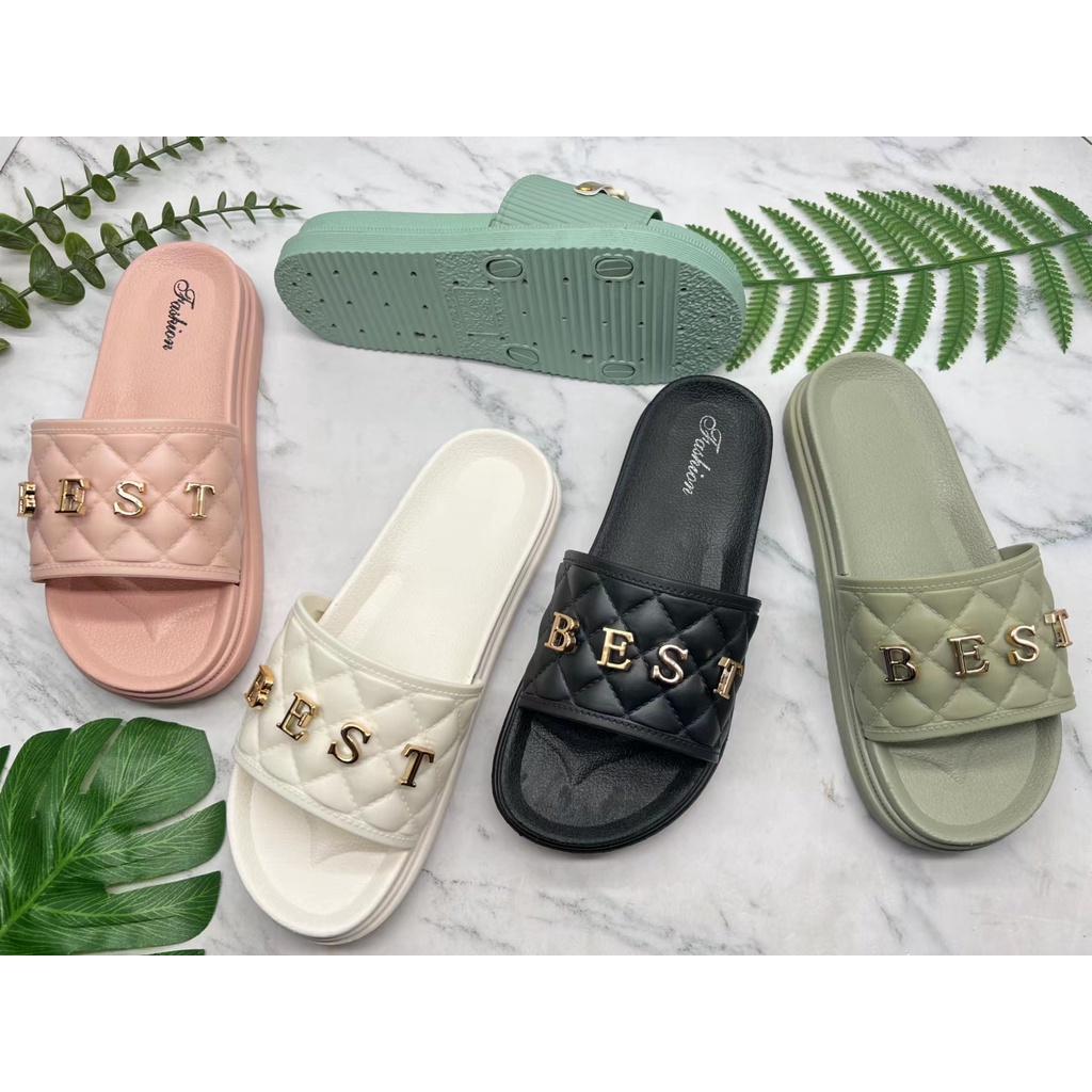 CYS COD Sandal Wanita Slip On Simpel Sandal Wanita Kekinian Terbaru Sandal Cewek Import Sandal Wanita Karet SPT-51