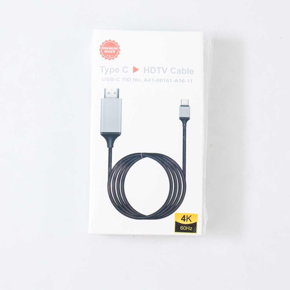 Kabel Video Konverter USB Type C to HDMI 4K 2 Meter - TH02 - Dark Gray