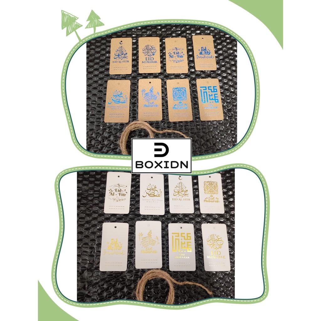 

8pcs Hangtag Lebaran Hang Tag Lebaran Label Gantung Lebaran Hangtag Idul Fitri Hangtag Eid Mubarak Hangtag Box Lebaran