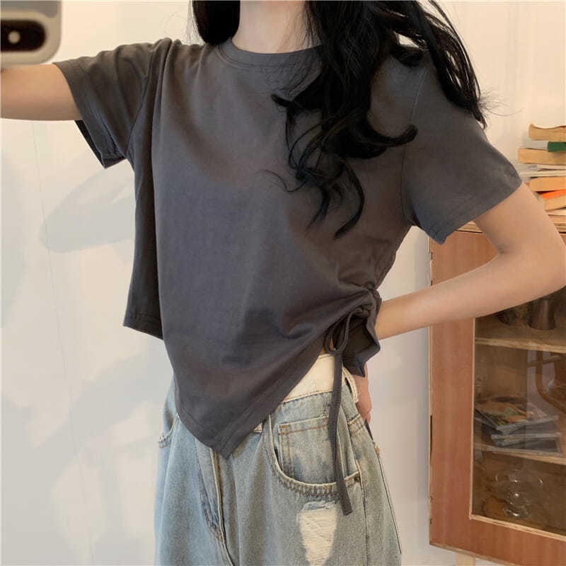 Belva Kaos Serut Atasan Crop [M030]