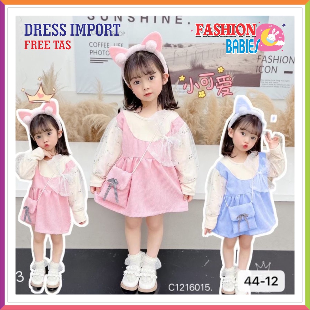 LS44 DRESS IMPORT BABY GIRL | DRESS BAYI ANAK PEREMPUAN ❤ Fashionbabies ❤