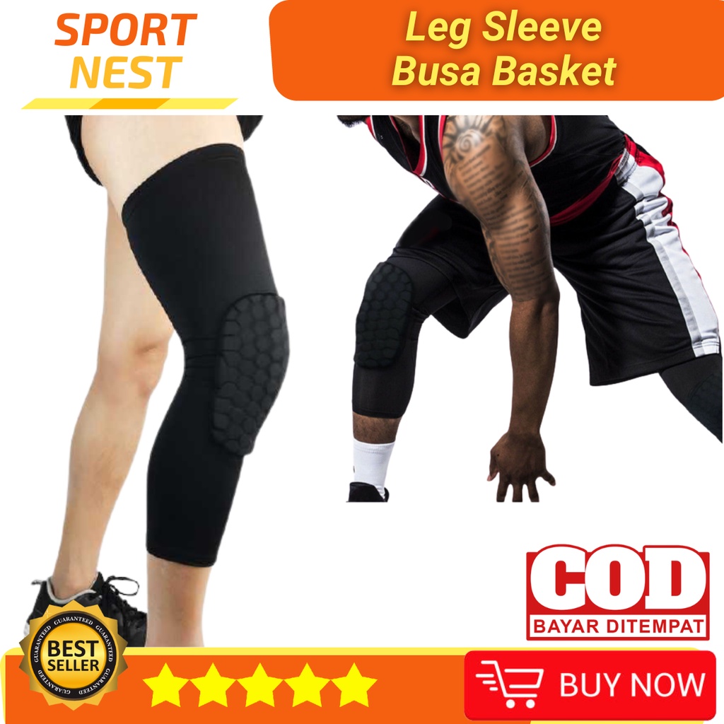 Deker Lutut Busa Kneepad Basket Sleeve Basket Kneepad Lutut Aksesoris Basket Olahraga Outdoor Pelind