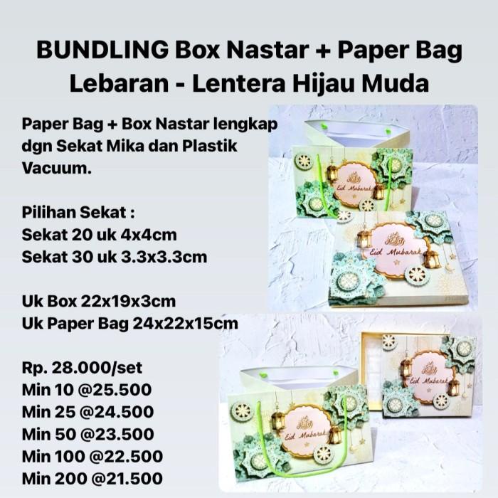 

Bundling Box Nastar + Paper Bag Lebaran Laminasi Glossy 063