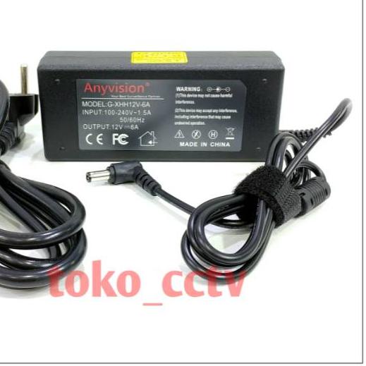 ➧ Adaptor 6A 12V DC Adaptor 12v 6a Anyvision Adaptor Cctv Adaptor Dvr 12V 6A ℗