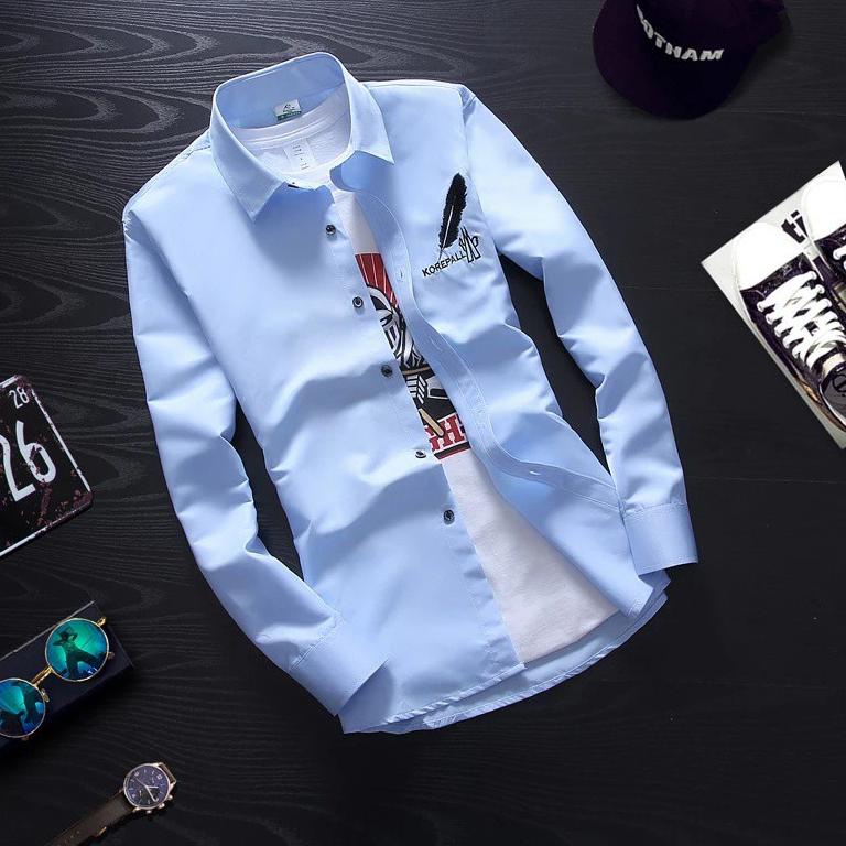 STOK TERBATAS animos / kemeja KOREPALL M,L,XL,XXL / kemeja pria lengan panjang / kemeja casual