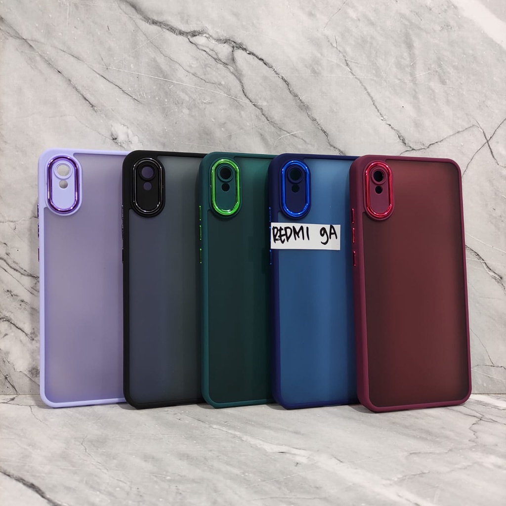 CASE DOVE HYBRID CHROME SOFT CASE FOR REDMI 9 REDMI 9A REDMI 9C REDMI 10 4G REDMI 10A REDMI 10C REDMI A1 2022 REDMI A2 WHITE_CELL