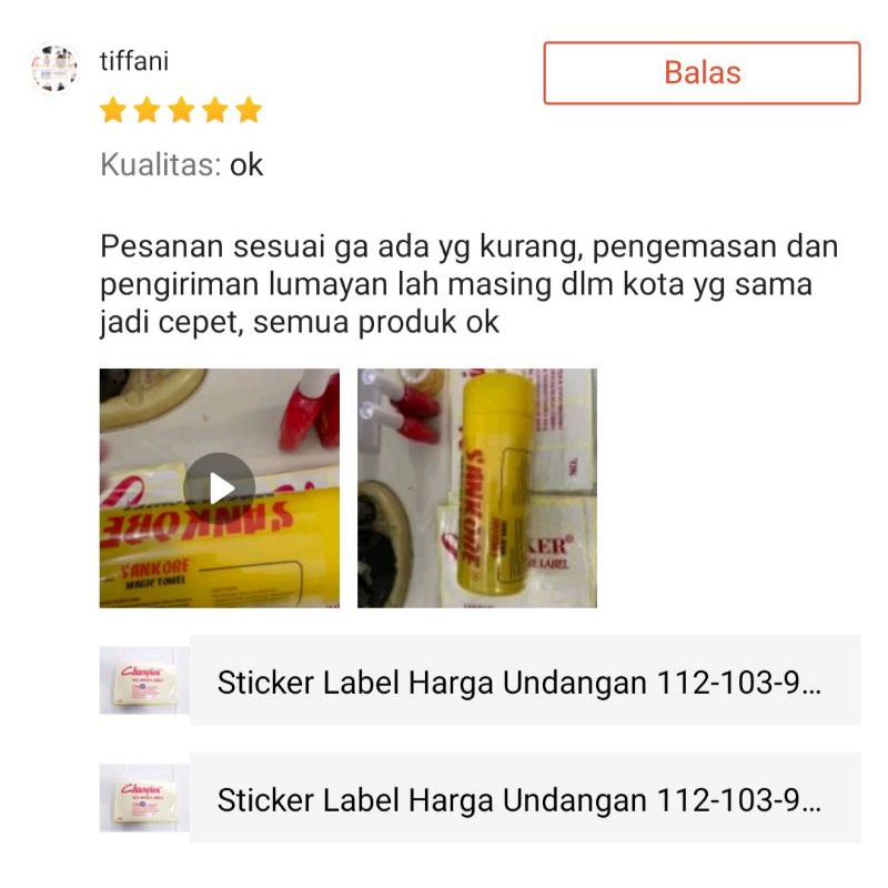 (1pack isi 7lembar) Sticker Label Harga Undangan 112-103-99 / self adhesive label / tempelan harga