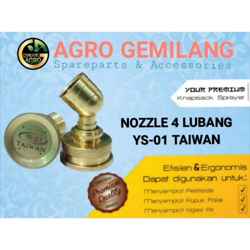 SPUYER NOZZLE NOZLE NOSEL SPUYER YS-01 MADE IN TAIWAN SPRAYER ELEKTRIK HAND SPRAYER KNAPSACK