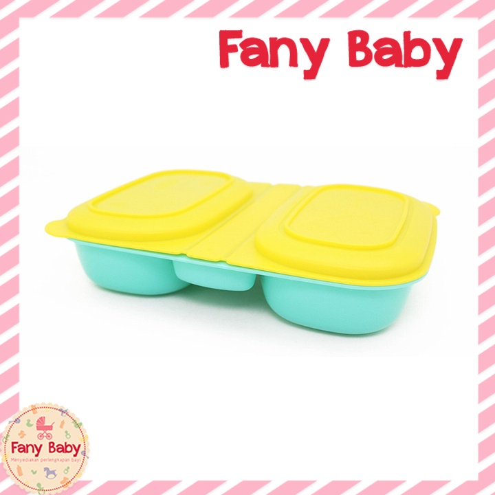 BABY BEYOND DUAL BENTO BOX WITH FORK AND SPOON BB1009