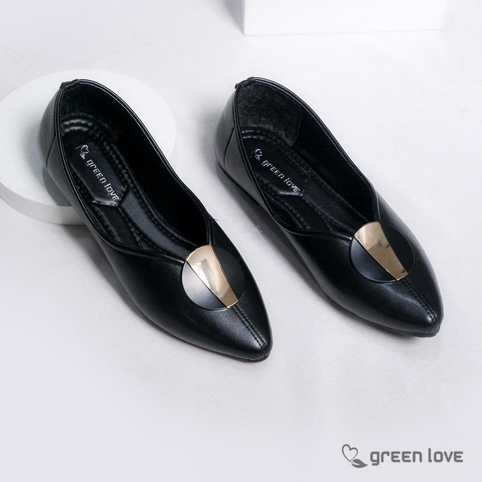 SALE Green Love Sepatu Flat MOONLIGHT