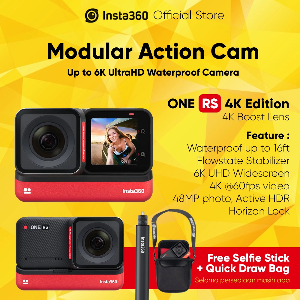 ほぼ新品】 【未開封】insta360 ONE RS 4Kエディション アクション