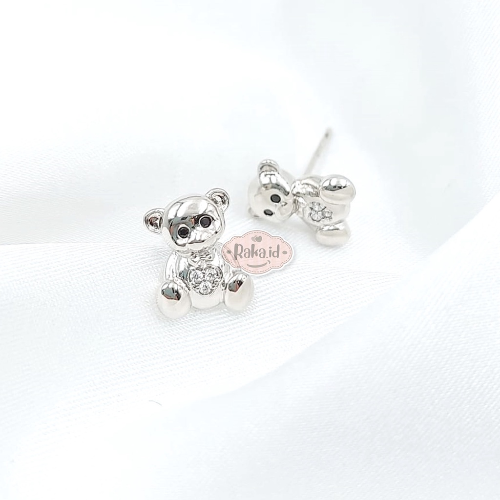 Anting Korean Style Anting Anti Karat Anting Tusuk Motif Teddy 1257