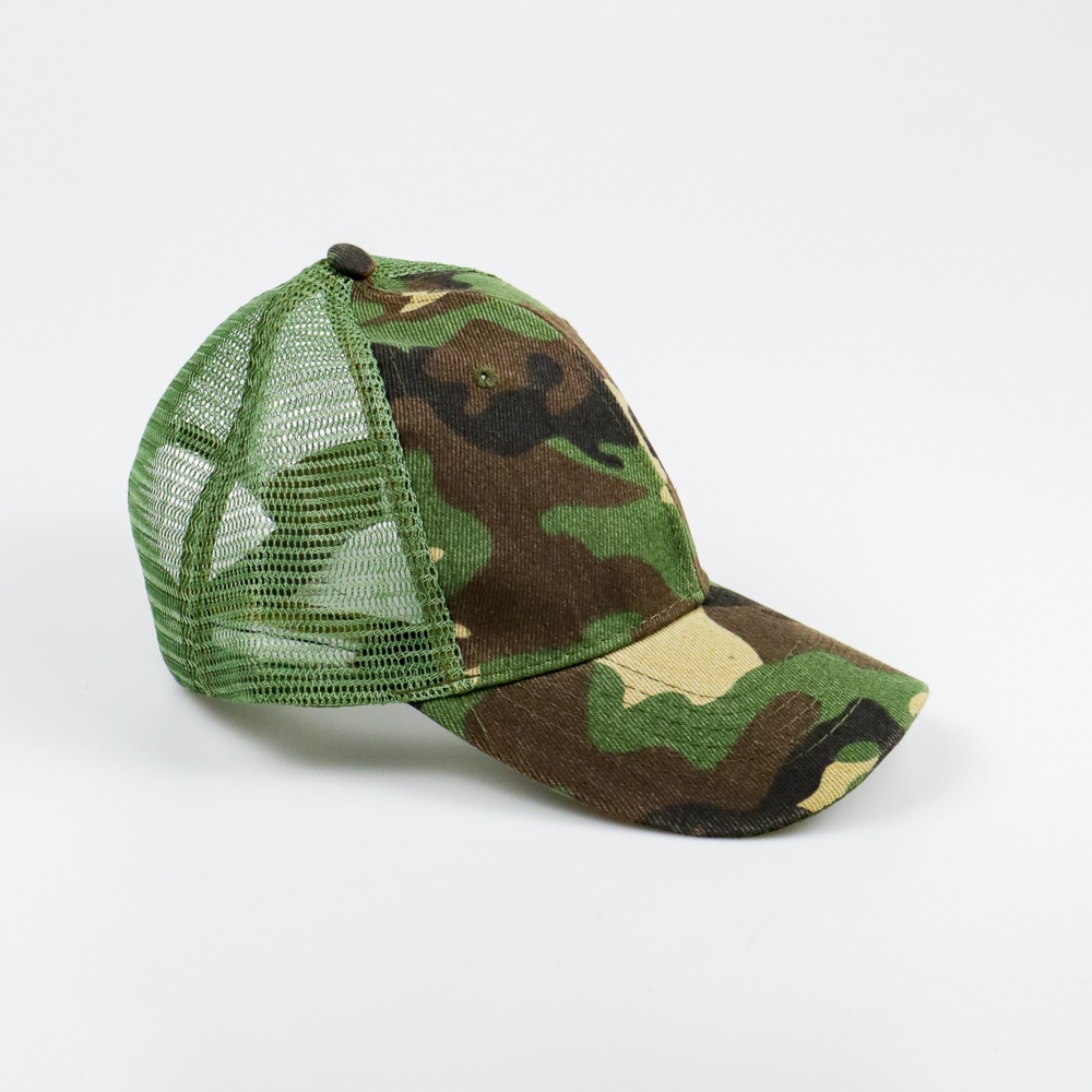 Rhodey Topi Baseball Trucker Cap Hat Army Camouflage - S8R - Green