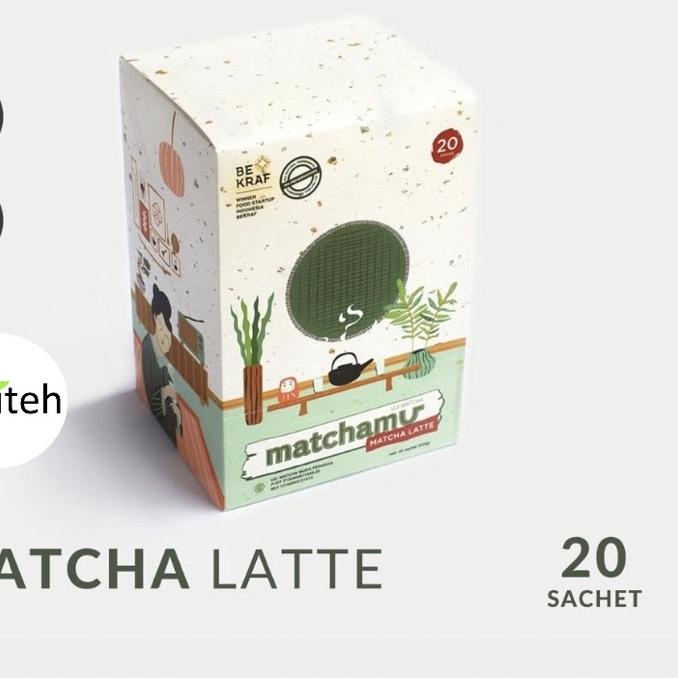 

☂ Matcha Latte Box of 20 - Matchamu ➸