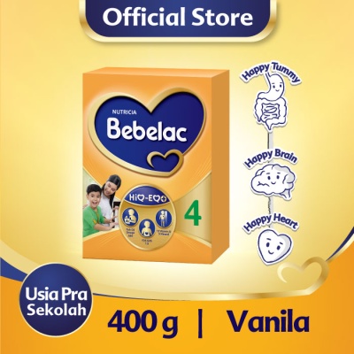 

Bebelac 4 Susu Pertumbuhan Anak 3-5 Tahun Vanila 400 gram