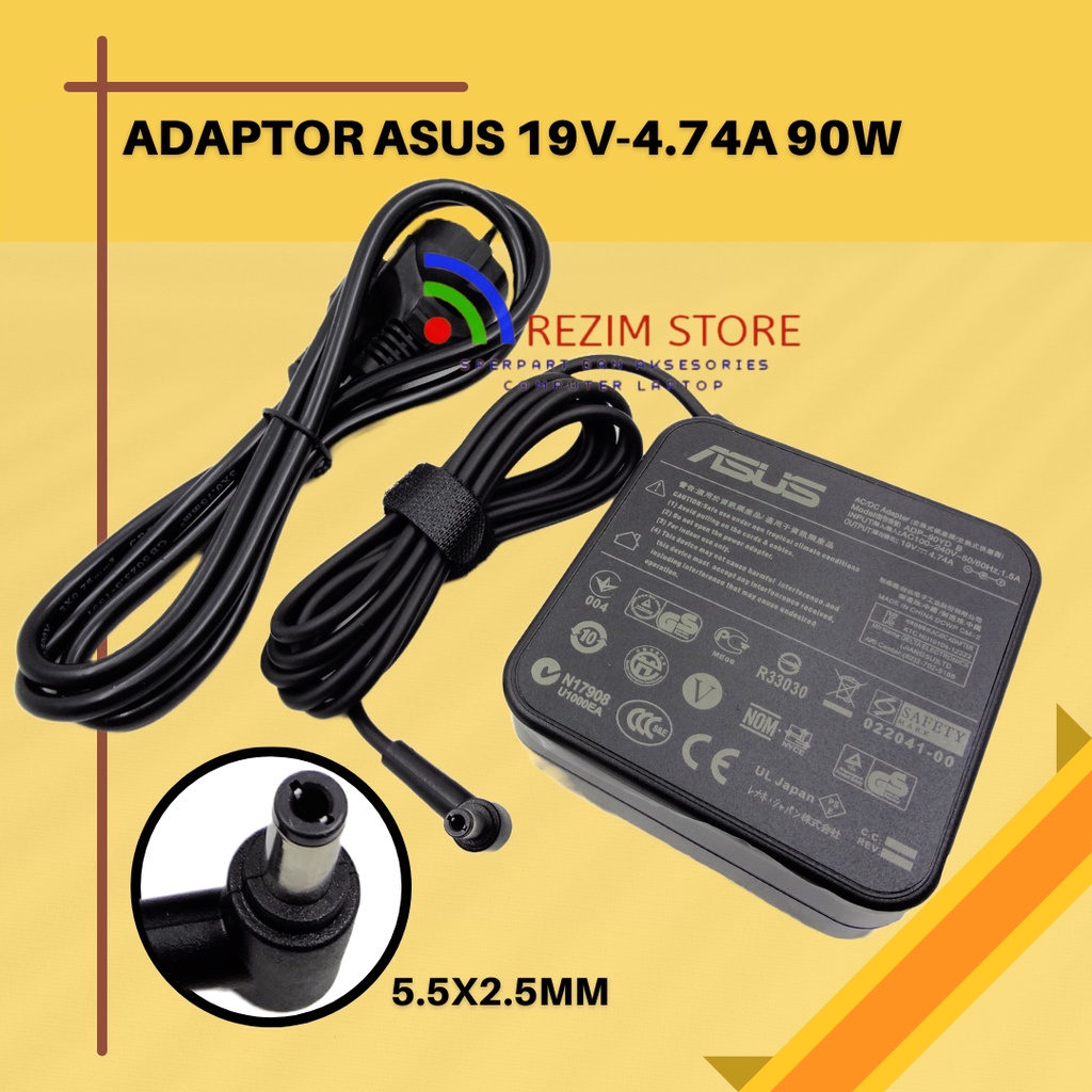 Adaptor Charger laptop ASUS 19V 4.74A 90W 5.5x2.5mm AC Power Asus K52F K52J K53E K53S K53SV K53U K55