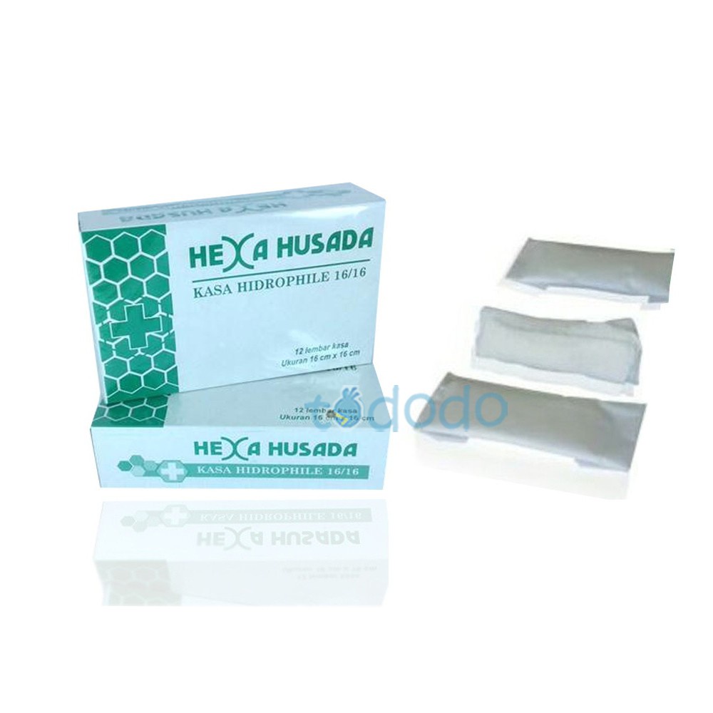 Kasa Steril Hidrofil isi 12 Lembar Hexa Husada / Kain Kasa