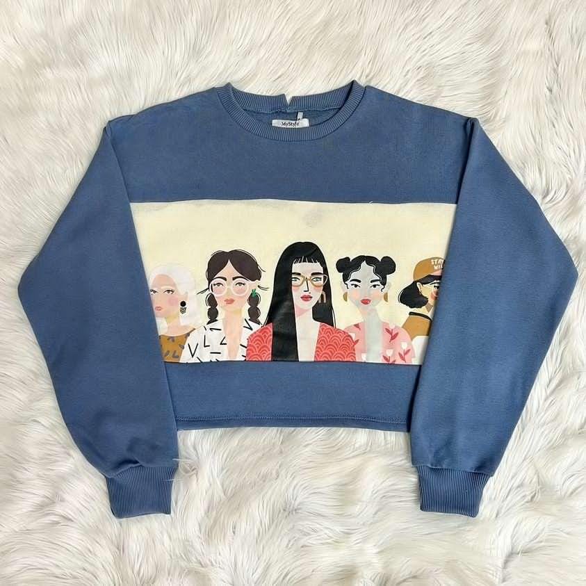 SELZI RETROGIRL CROPE SWEATER OVERSIZE (V1)