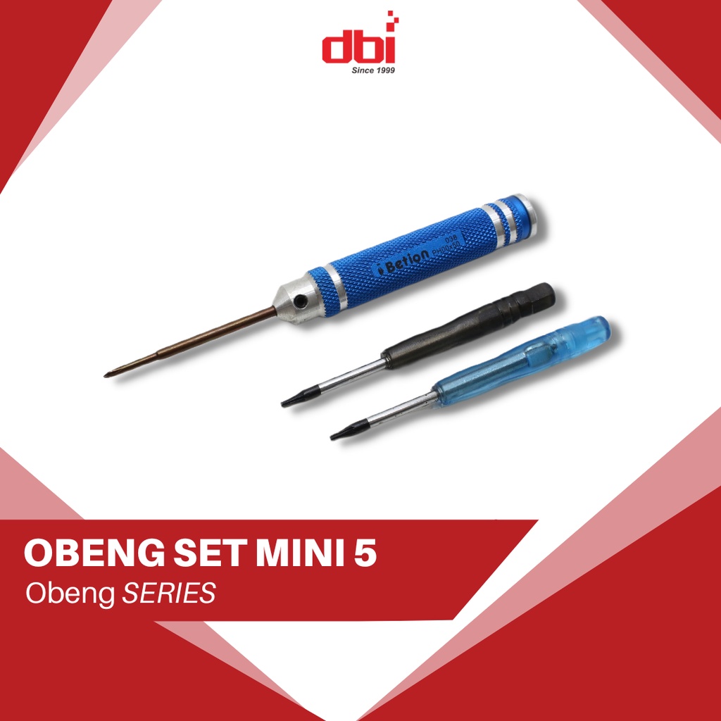 Obeng Set Magnetik Mini T5 T6 Plus + 1.5, 2.0, 3.0, Y3.0, Star 0.8 untuk Perbaikan HP Android Jam Kacamata