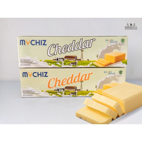 

KEJU CHEDDAR MYCHIZ 2 KG CHEEDAR & MILKY (BPOM RI ✔)