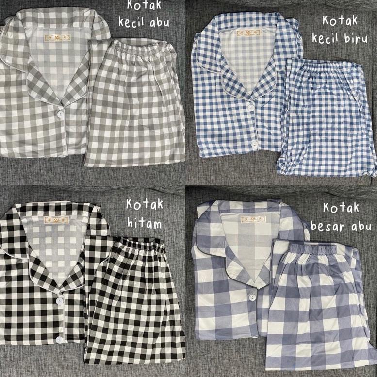 SALE Piyama Kotak Import Korea Lengan atas panjang Piyama korea Taehyung PP