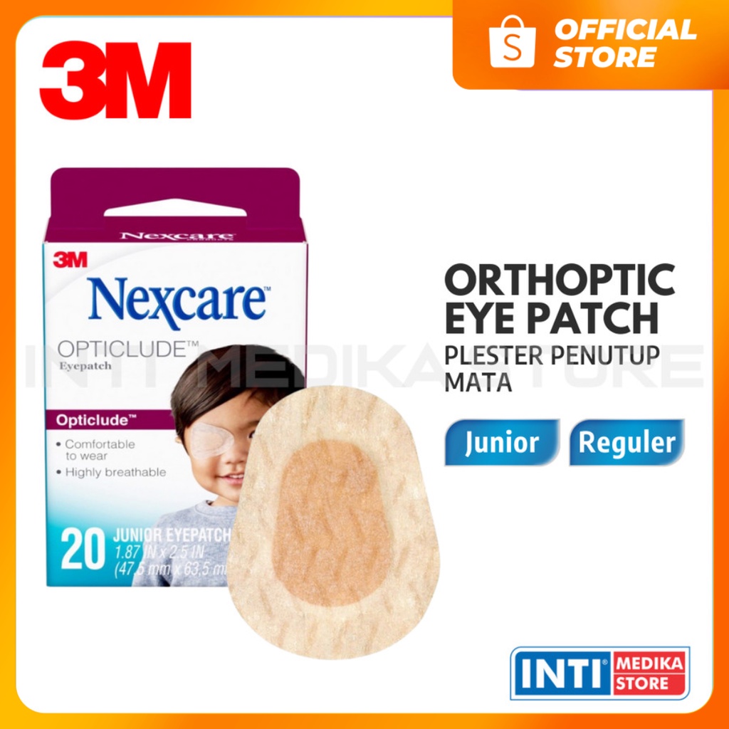 3M - Plester Penutup Mata NEXCARE OPTICLUDE Orthoptic Eye Patch