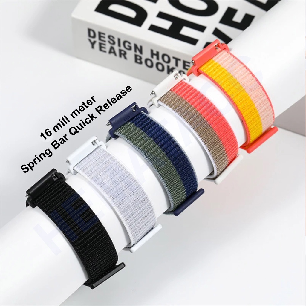 Strap Huawei Band 7 Nylon Tali Jam 16mm Nilon Quick Release Hematacc
