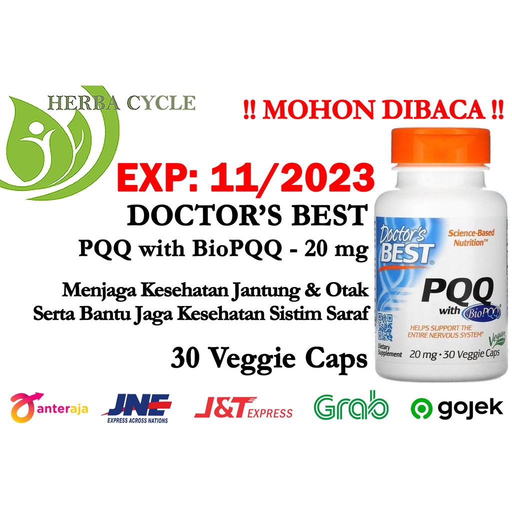 Doctors Best PQQ 20mg 30cap BioPQQ Kesehatan Sistim Syaraf Neuron ORI USA