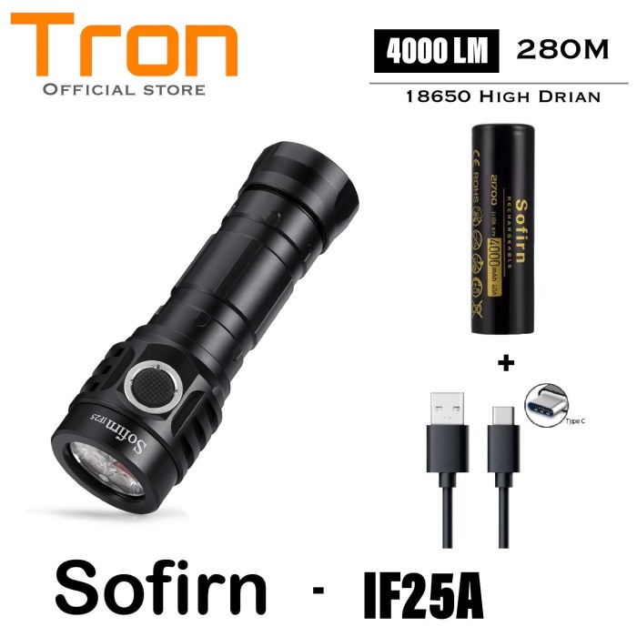 Terlaris Sofirn If25A Blf Anduril 4 * Sst20 Led 4000Lm Senter Led