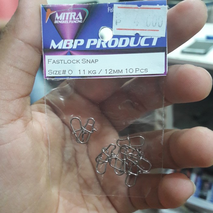 #0 Fastlock snap 11kg / 12mm 10pcs pancing aksesoris peniti ORIGINAL