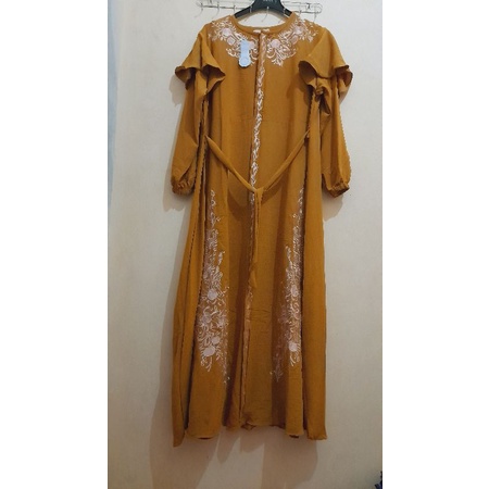 Gamis Crinkle bordir