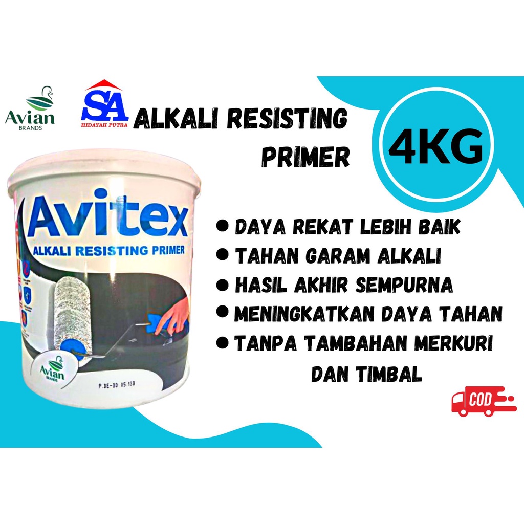 CAT DASAR AVITEX ALKALI RESISTING PRIMER / CAT PELAPIS DINDING CAT DASAR PADA TEMBOK CAT AVITEX