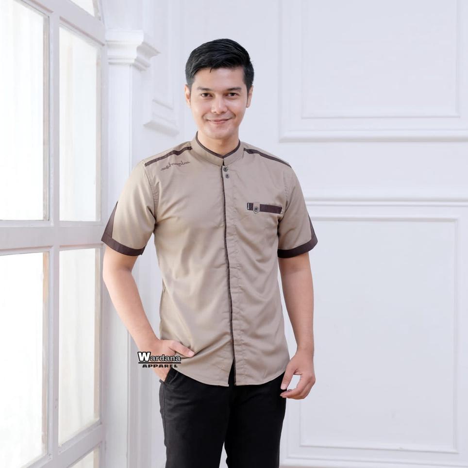 LANGSUNG KIRIM Baju Koko El Rumi Baju Koko Muslim Pria Lengan Panjang/Pendek BABUL Musthofa Pakaian 