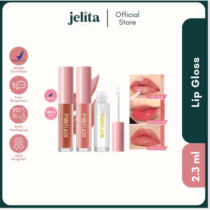 PINKFLASH LASTING GLOSSY LIPGLOSS