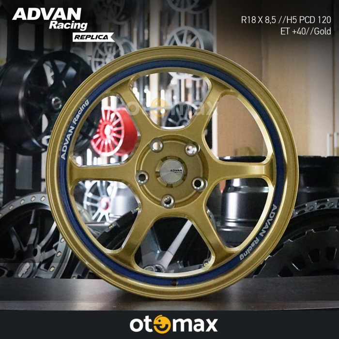 Terlaris Velg Mobil Advan Racing (Rg1-135) Ring 18 Gold