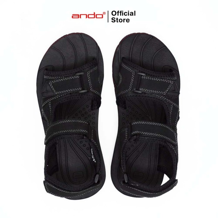 Ando Official Sandal Gunung Greates Pria Dewasa - Hitam/Merah