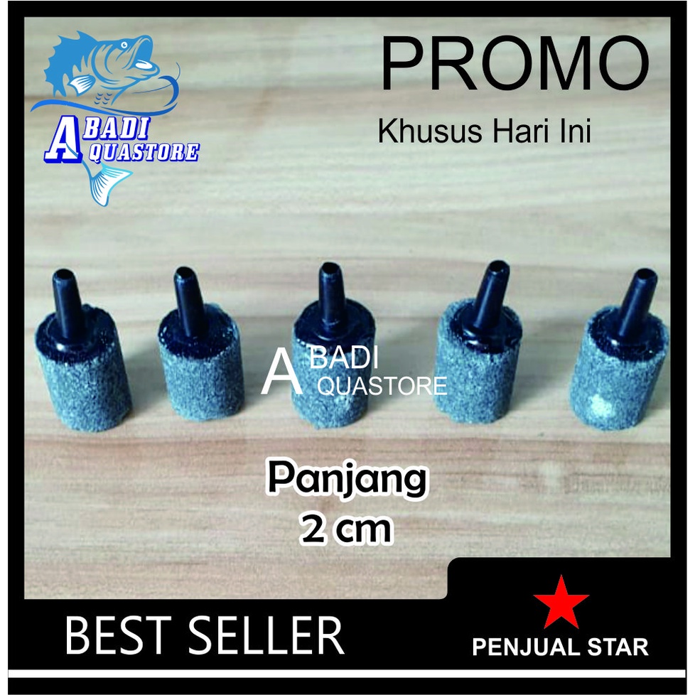 Batu Aerator PANJANG 2 CM - Batu Gelembung - Batu Aerator -  Batu Aerasi  - Airstone
